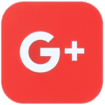 A red google plus icon with white letters.